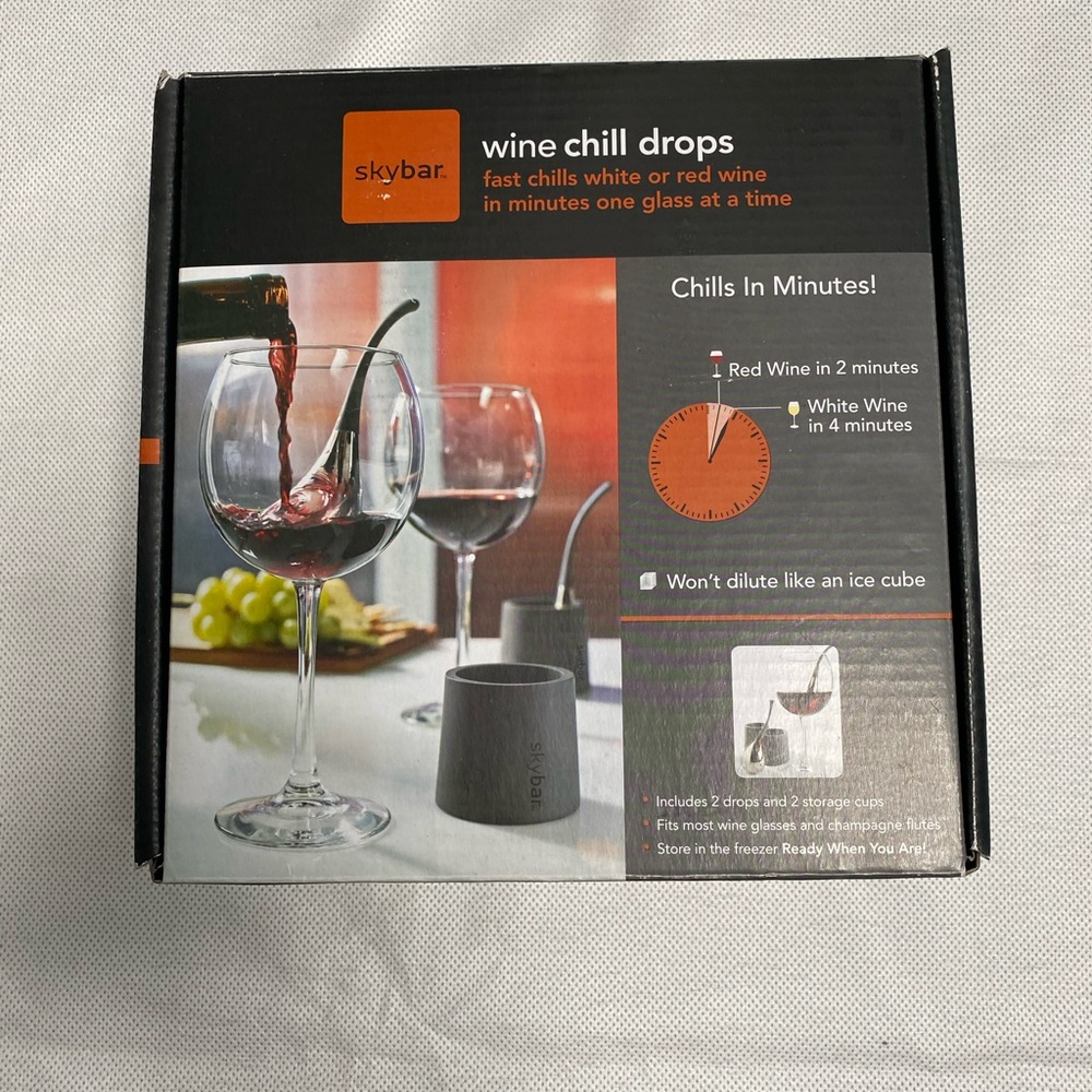 New, Sky Bar Wine Chill Drops